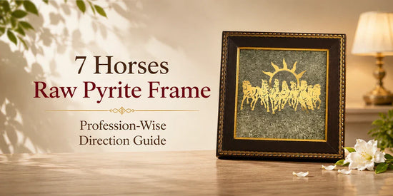 7 Horses Raw Pyrite Frame