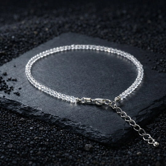 Clear Quartz Anklet