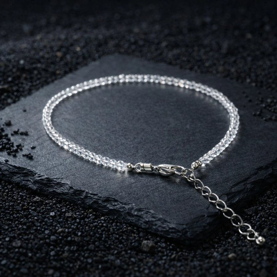 Clear Quartz Anklet