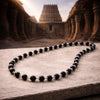 Original Karungali (Ebony Beads) Mala Silver Plated