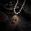 Mercury Beads Mala with Trishul and Rudraksha