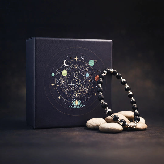 Lord Murugan Silver Karungali Beads Bracelet - Gemsinvite  