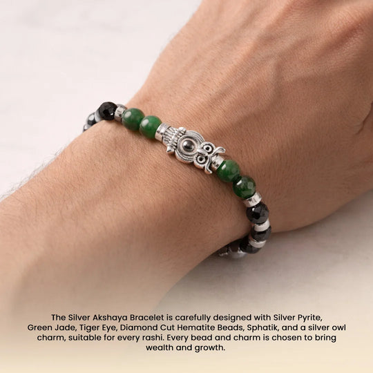 Akshaya Silver Bracelet