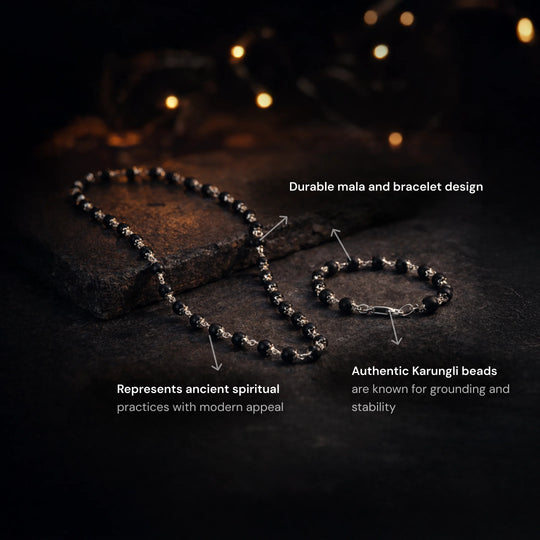 Combo Karungali Mala & Bracelet