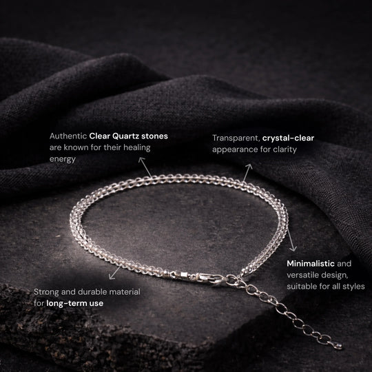 Clear Quartz Anklet