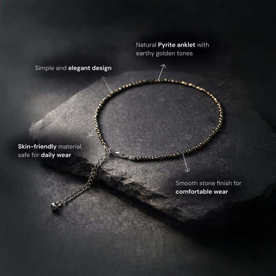 Pyrite Anklet