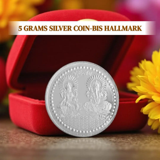 Maha AshtLakshmi Kuber Pooja Kit with Laxmi Ganesh Rudraksha + 5 gm Silver Coin