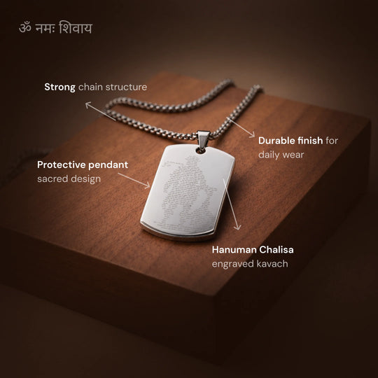 Hanuman Chalisa Silver Locket