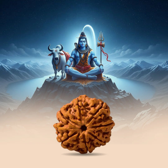 7 Mukhi Rudraksha with Free 5 Mukhi Rudraksha (2 Pices) – Divine Protection Combo