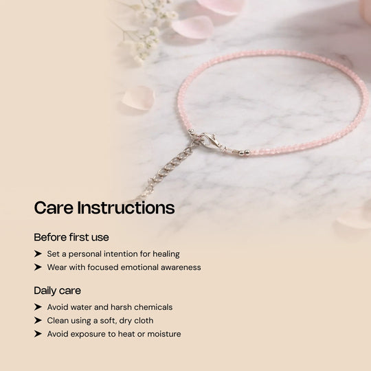 Rose Quartz Anklet