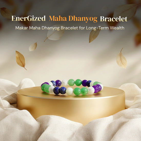 Capricorn (Makar Rashi) Maha Dhanyog Bracelet - Gemsinvite