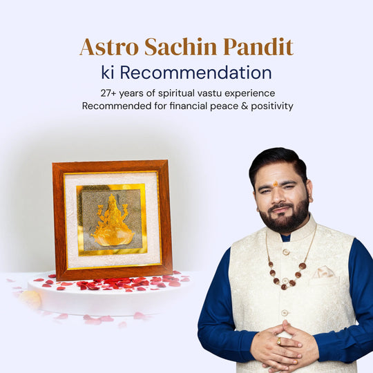 Goddess Lakshmi ji on Raw Pyrite Frame - Gemsinvite