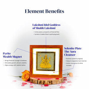 
                    
                      Goddess Lakshmi ji on Raw Pyrite Frame - Gemsinvite
                    
                  