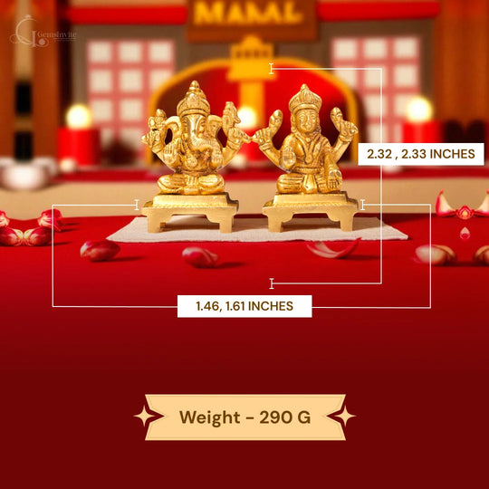 Lakshmi Ganesh Sukh - Samriddhi Kit With 1 gm Silver Coin