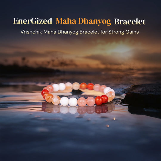 Scorpio (Vrishchik Rashi) Maha Dhanyog Bracelet - Gemsinvite