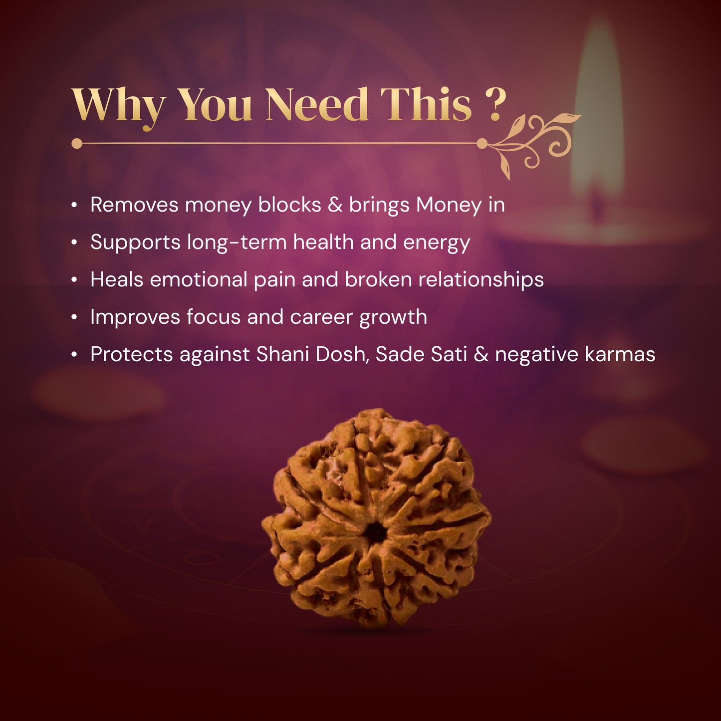 7 Mukhi Rudraksha with Free 5 Mukhi Rudraksha (2 Pices) – Divine Protection Combo